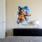 XL8123 EasiTool 3D Wall Stickers Ice Age Room Decals Waterproof Dimensional Decor Home Decor Bedroom Sticker - Image 2
