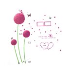 BIG BOOM® Flower Dandelion Butterfly DIY Removable Wall Sticker Decal Wallpaper - Image 4
