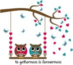 Hm31001 Wall Sticker Decoration Wall Decor Wallpaper Sticker Goods Wall Rental Room OK Owl Butterfly Butterfly Love Love Tree Swing Two Owls Beautiful Wall Sticker - Image 6