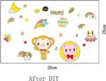 Cortina 25 cm Night Cartoon Radium Theme Vinly Wall Stickers Multi Color Glow in the Dark Sticker - Image 6