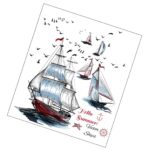 SK9310 Sailing Boat Wall Sticker [60 x 90 cm] - Image 3
