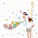 XL8247 Wall Stickers Wall Art Stickers Cartoon Air Train Height Sticker Wall Sticker, Children's Room Background Decorative Wall Sticker Decoration - Image 2