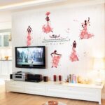 Tango Girl Dance Room Wall Stickers size 60x90 sk9327 - Image 4