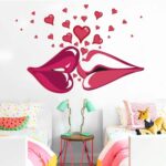 DM570065 Wall Stickers for Living Room Wall Stickers Wholesale Romantic Kiss Love Decorative Wall Stickers for Bedroom Bedroom Decor - Image 4