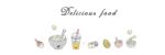 Kitchen Delicious Food Oil Proof Sticker High Temperature Cooktop Tile Wall Decoration Sticker size 60x90 nc036 - Image 3