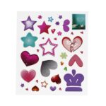 Muskan Enterprises -ME PVC Hearts Star Shape Luminous Sticker - Image 4