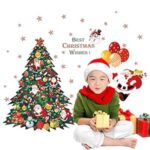 Christmas Theme Wall Sticker (Vinyl, 46 cm x 5 cm x 5 cm, BI- sk9116