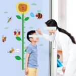 Measuring Ruler for Hanging on the Wall, Height Chart for Children, Sunflower, Measuring Chart for Children's Size Growth, Wall Art Stickers for Children's Room, Nursery Background, Removable size 50x70 sk7059