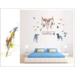 Imported Wall Sticker Decor Sticker Removable DIY Goat Head Wall Decal fo Decor One Size - Image 6