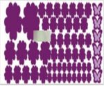 ROBAUN 108pcs Blumen und 6pcs Schmetterling Wandaufkleber Wohnzimmer Schlafzimmer Kunstaufkleber Hausdekoration Möbelaufkleber (Color : Deep Purple) - Image 3