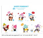 BIBITIME Kindergarten Classroom Nursery Cartoon Saying Quotes Happy Penguin Wall Decals Stickers Bedroom Kids Room Decor,DIY size 40x60 xh1059 - Image 5