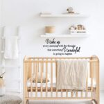 KYSUN Wake Up Every Morning with The Thought That Something Wonderful is Going to Happen Vinyl Wall Decal Inspirational Quotes Home Décor - Image 3
