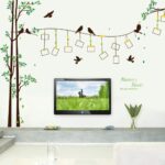3D Photo Frame Tree Photo Tree Wall Sticker Self-Adhesive DIY Wall Murals Home Decor Art sk2007wa size 60x90