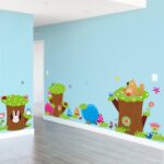 Happy Rabbit Owl Ant Bird Stump Wall Art Decals Decor Peel and Stick Removable Sticker for Children's Room Nursery cd004 - Image 3
