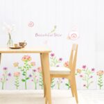 Sk9053 Small Flowers Kick Line Wall Sticker - Image 4