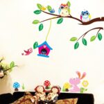 Sticker for Children Wall Sticker Funny Animals on a Bridge Wall Decoration Children's Room - Image 2