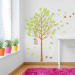 Cartoon Animal Butterfly Flower Wall Stickers Photo Frame Height Measurement Home Decor Baby Kids Girls Bedroom Kitchen Decoration - Image 2
