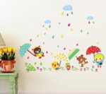 'Cartoon Monsoon in a Kindergarten' Wall StickerAy649 - Image 2