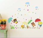 'Cartoon Monsoon in a Kindergarten' Wall StickerAy649 - Image 5