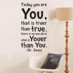 NYKKOLA Dr Seuss Today You Are You Wall Art Vinyl Decals Stickers Quotes and Sayings Home Art Decor Decal Love Kids Bedroom size 60x90 DZR2005 - Image 2