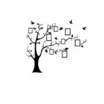 WJNY Picture Frame Set,Frame Black Tree Wall Stickers, 7-Pack Picture Frame Collage Picture Frame Wall Gallery Kit For Wall And Home, 6 Colors (Color : Style C) - Image 5