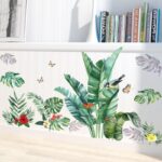 Greenery Leaves Wall Stickers Green Plants Wall Stickers Living Room Bedroom Office Wall Decoration size 60x90 nc023 - Image 4