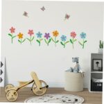 Ay7240 Butterfly Flower Wall Stickers Kids Room Wall Decor Wall Decals Nursery Wall Decor Wall Decals - Image 7