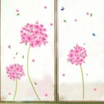 Butterflies Pink Flowers Wall Decal Nursery Baby Room Sticker House Decoration Wallpaper Removable Living Dinning Room Bedroom Kitchen Art Picture Murals DIY Stick size 50x70 xls7027 - Image 4