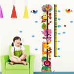 Cartoon Animals Growth Chart Wall Stickers Height Measurement Removable Wall Decals Home Decor size 50x70 xh6335 - Image 3
