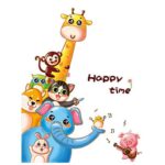 Animal Cartoon Wall Sticker Multicolour - Image 4