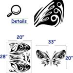 Black Beautiful Aesthetic Butterfly Peel and Stick Removable Vinyl Wall Decals for Window Bedrooms Living Rooms Kids Rooms Nursery size 50x70 xy6032 - Image 4
