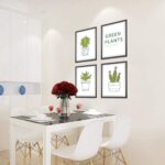 Decorazione Domestica Moderna Natura Morta Adesivo Da Parete Pianta Verde Soggiorno Camera Da Letto Studio Decorazione Murale Camera E Decorazione Della Casa, Murales Per Ufficio size 50x70 sk7089 - Image 5