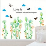 Xys8141 Fresh flowers wall and skirting balcony balcony removable decoration background room decor screw - Image 3