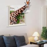 giraffe animals Background Wall Sticker for Living Room - Image 2
