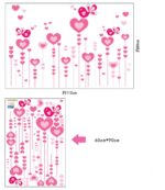 Love Pink Bird Wall Stickers AY9116 Aesthetic Children's Bedroom Wall Stickers - Image 7