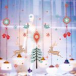 Merry Christmas Bird Deer Wall Sticker Home Decal Removable PVC Murals Wallpaper Girls Boys Kids Baby Nursery Bedroom Living Room Bathroom Kitchen Window Playroom Decor - Image 4