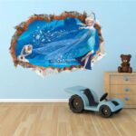 Frozen Cartoon Character Wall Sticker Diy Wall Paper Children's bedroom Living Office Decoration Can Remove - Image 4