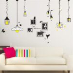 Modern creative wall stickers Living room Bedroom sofa restaurant background wall decoration stickers fashion creative wall stickers personalized wallpaper, pendant lamp photo Frame wall Xh5312c - Image 6