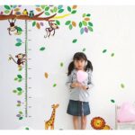 TOYMYTOY Height Measuring Tree Wall Sticker Removable Animal Growth Chart Han0ding Ruler Wall Decal Kids Nursery Wall Sticker  size 60x90 nc037 - Image 3