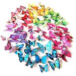3D Multicolor Butterfly 8 peace Wall Stickers - Image 3