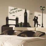 WALLSTICKER LONDON THE CITY GLOW IN THE DARK BRIDGE ABQ9603 - Image 2
