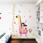 Girl Giraffe Height Measurement Wall StickersXL8246 - Image 4