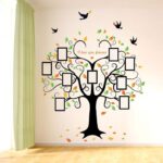 Family Tree Wall Decal - 9 Large Photo Picture Sticker Frames - Peel and Stick Wall Decal – Tree Branches Decoration |Multiple Colors| Large - Image 6