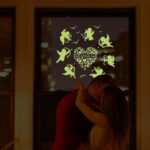 New wholesale and retail Y0043 luminous sheep small luminous sticker fluorescent sticker children's bedroom decoration, wall sticker - Image 3