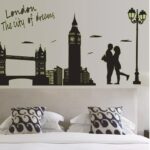 WALLSTICKER LONDON THE CITY GLOW IN THE DARK BRIDGE ABQ9603 - Image 3