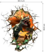 UYEDSR Wall Sticker lovely 3D hole cartoon movie boys fans love gifts Dinosaur room decal wall sticker home decoration - Image 2