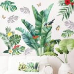 Greenery Leaves Wall Stickers Green Plants Wall Stickers Living Room Bedroom Office Wall Decoration size 60x90 nc023 - Image 2