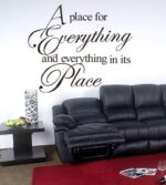 AWSN Inspirational motivational Lettering quotes Wall Decor for Women Boys Girls Kids Living Room bedroom Playroom Nursery Room Wall Stickers Decoration- A Place for Everything and Everything in - Image 8