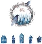 JM7360 Halloween Ghost Bird Creative Decoration Background Wall Sticker - Multi-A - Image 4