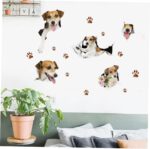 OSALADI Dog Wall Sticker Vinyl Removable Art for Living Home Decoration Wall Decals Wallpaper size 50x70 sk7117 - Image 4